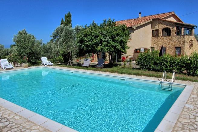 Casale Marittimo, Toskana Ferienhaus 7 Personen, mit Hund, Pool